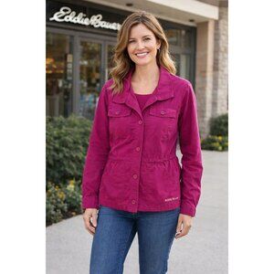 Eddie Bauer size Large NEW Scouting Utility Jacket in Orchid Pink Women's